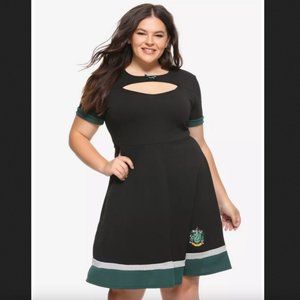 Her Universe Harry Potter Slytherin Color Block A-Line Dress